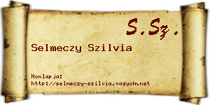 Selmeczy Szilvia névjegykártya